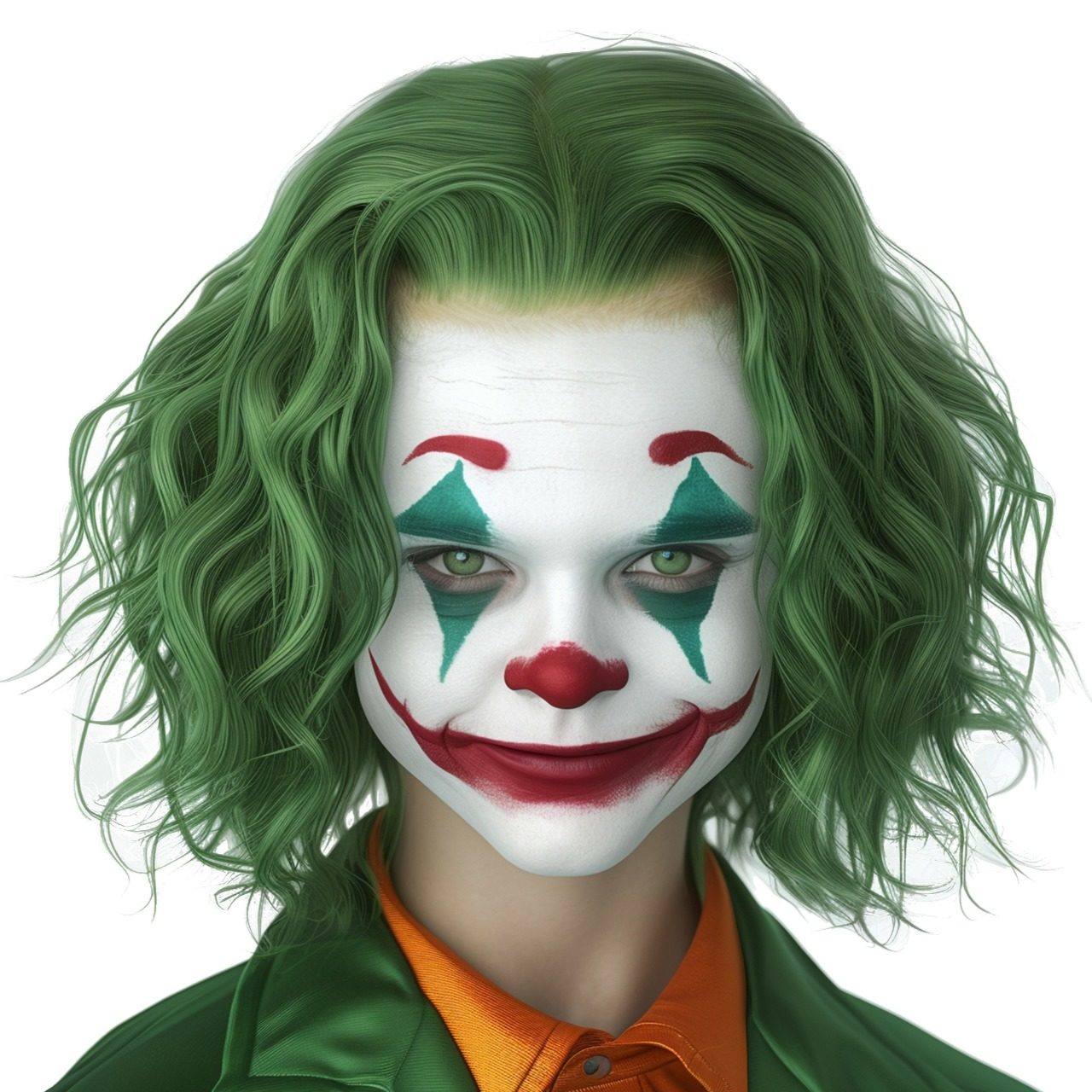 Peluca de Joker infantil