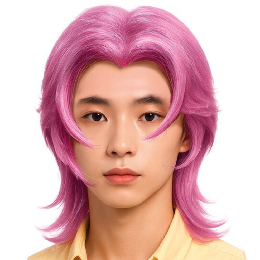 Peluca Rosa K-Pop Romance