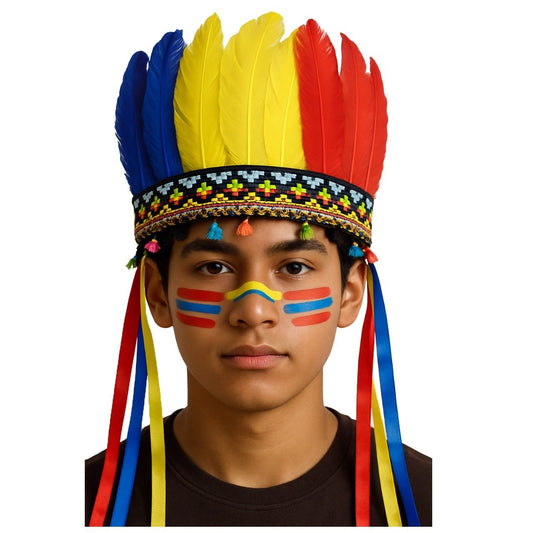 Penacho de Indio Plumas de Colores