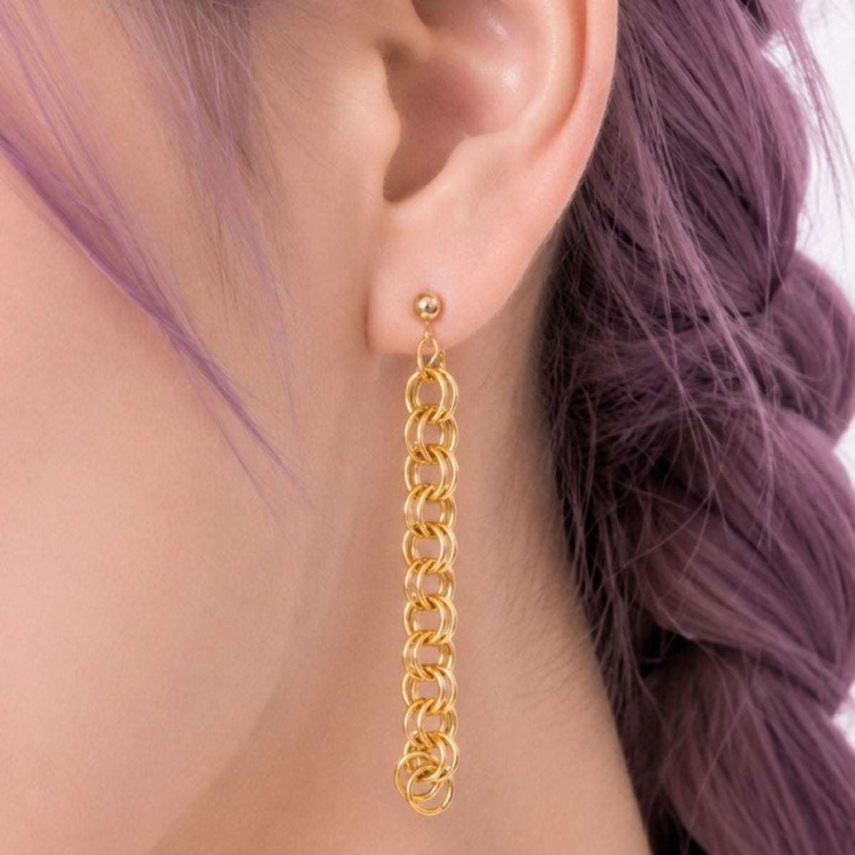 Pendientes Dorados K-pop