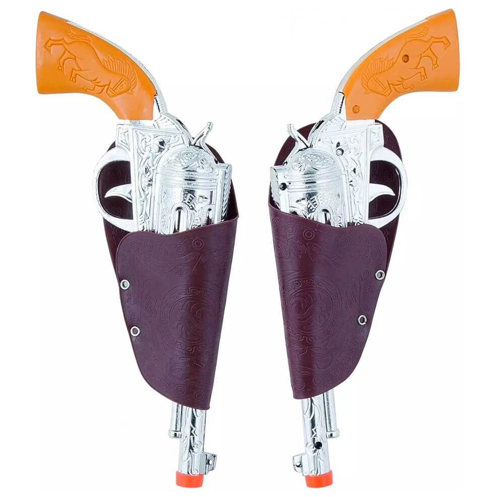 Pistolas con Cartucheras de Vaquero Sheriff