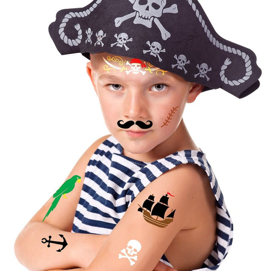 Plantilla para Maquillaje de Pirata infantil