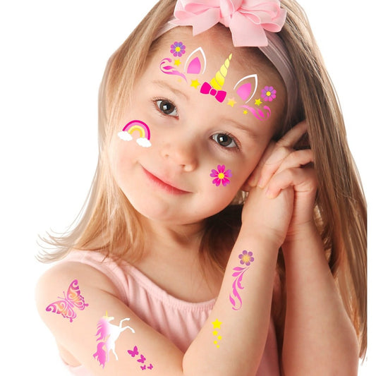 Plantilla para Maquillaje de Unicornio infantil