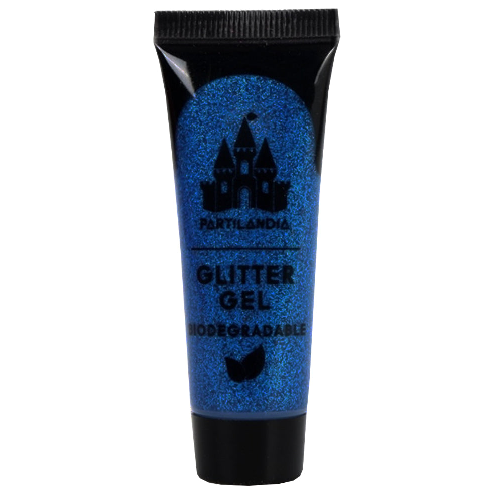 Purpurina en Gel Azul Biodegradable