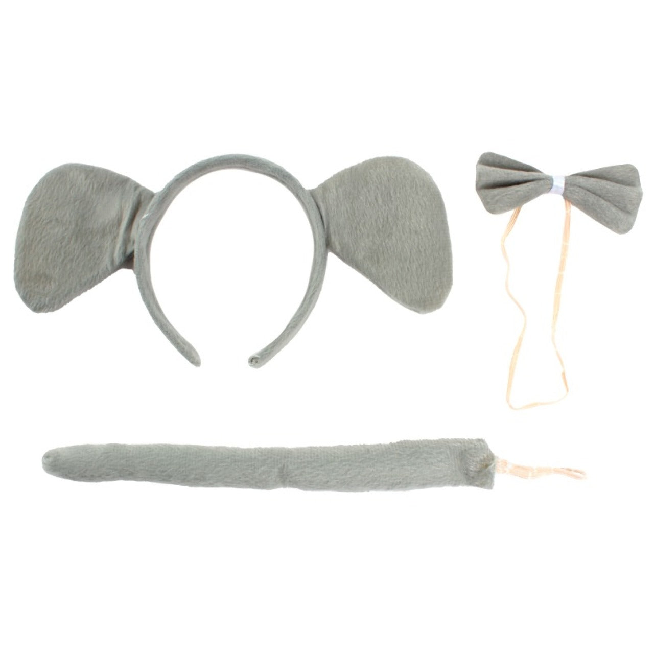 Set de Elefante Pajarita Gris