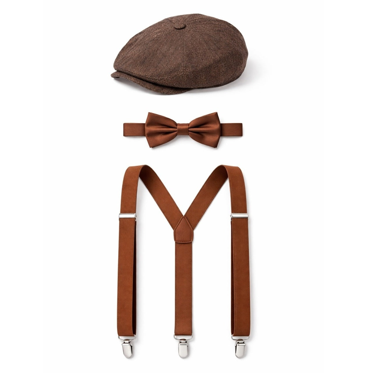 Set de Gángster Inglés Marrón Peaky