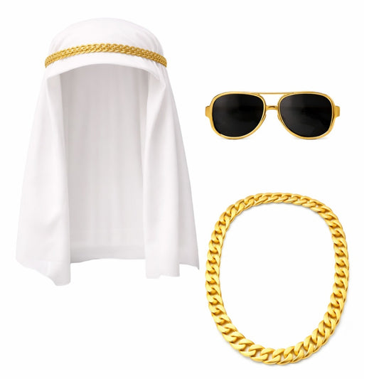 Set de Jeque Árabe Dorado
