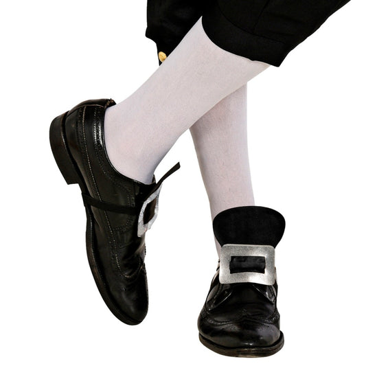 Solapas de Hebillas Plateadas