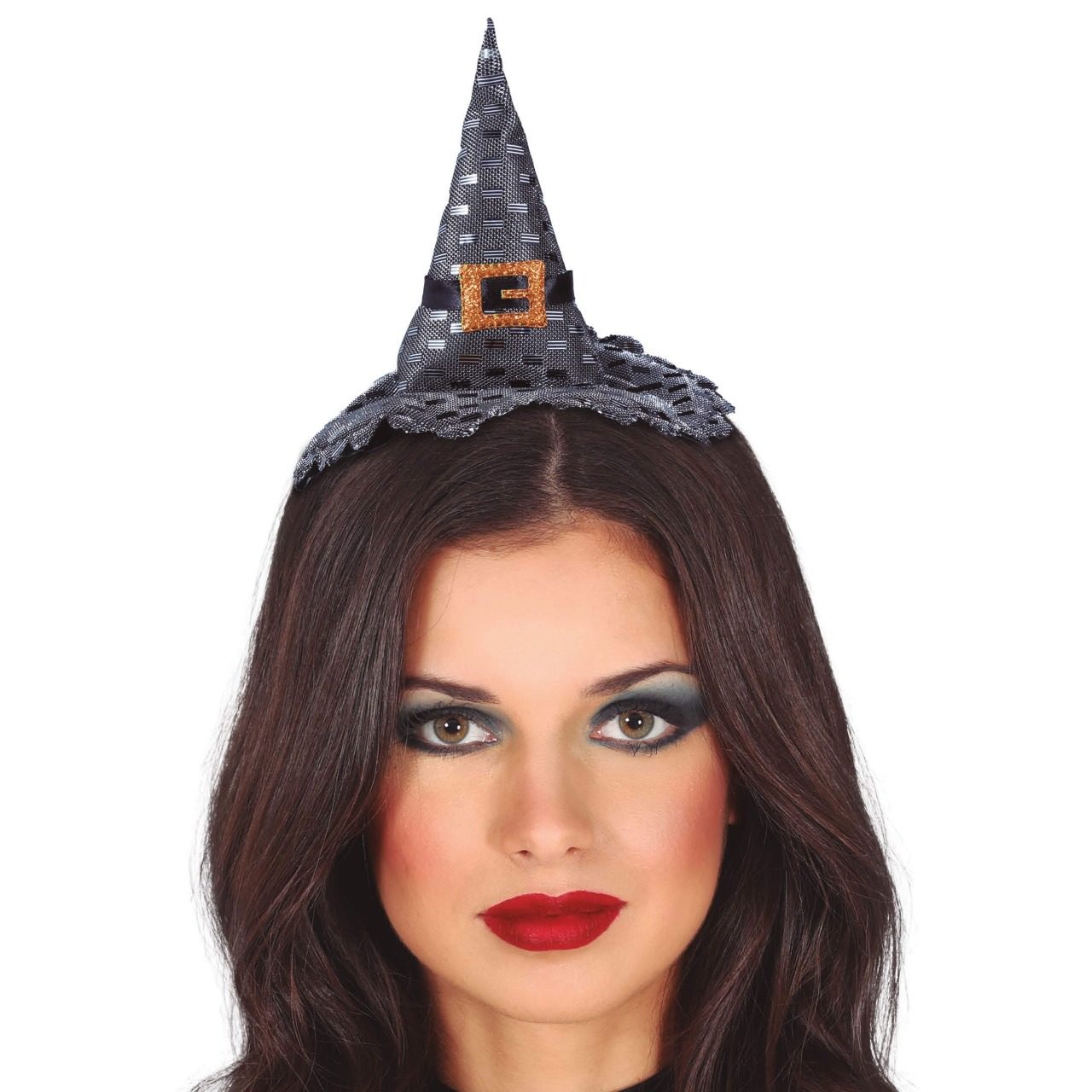 Sombrero Chic de Bruja Plata
