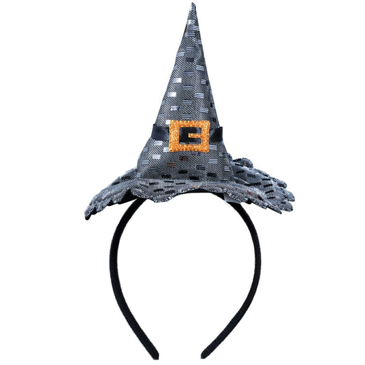 Sombrero Chic de Bruja Plata