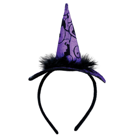 Sombrero Chic de Bruja Púrpura