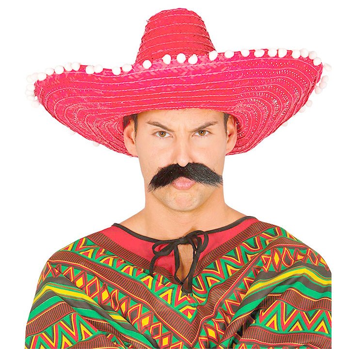 Sombrero Mexicano de Paja Rojo