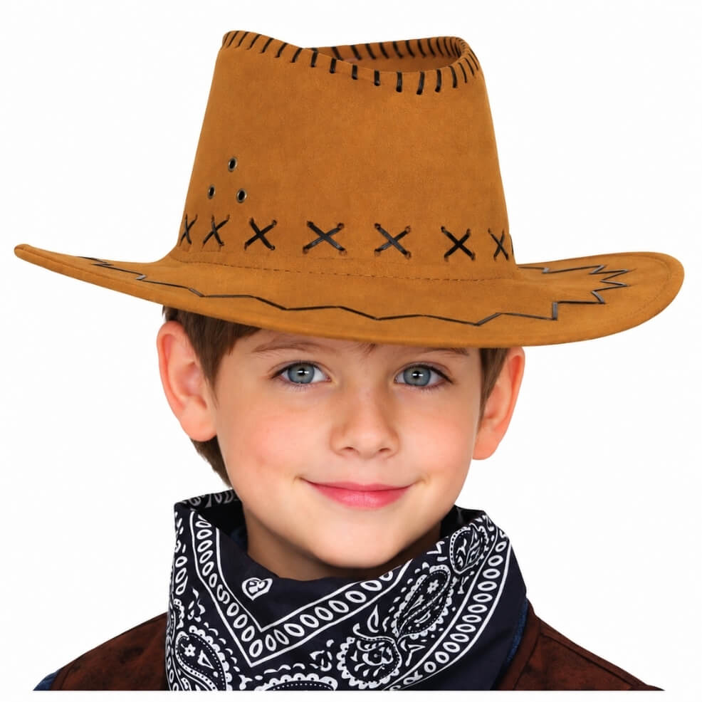 Sombrero de Vaquero Marrón Claro infantil