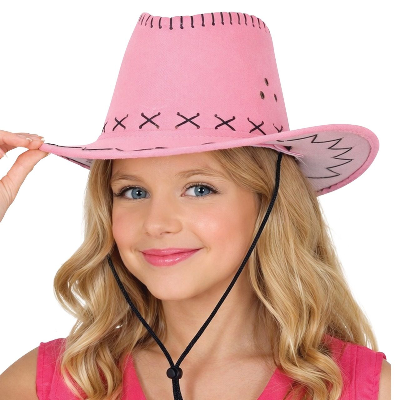 Sombrero de Vaquero Rosa infantil