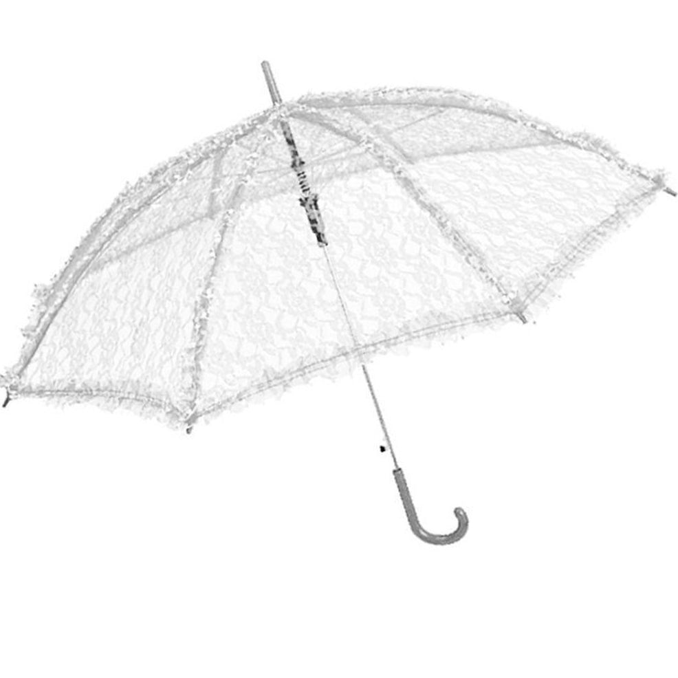 Sombrilla Blanca Encaje