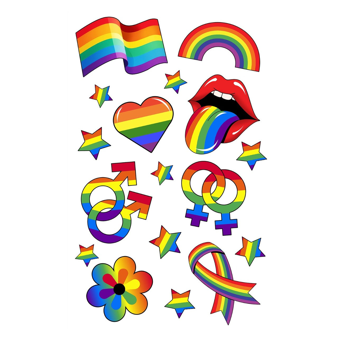 Tatuajes Multicolor de Orgullo Gay