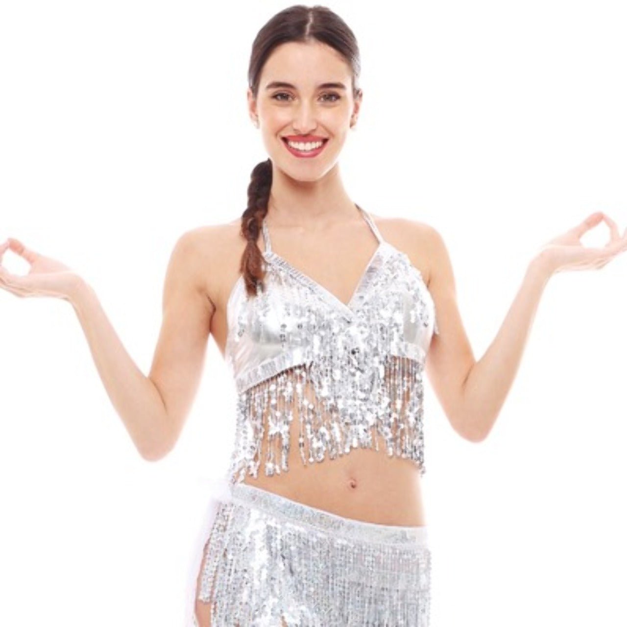 Top de Lentejuelas Plateado