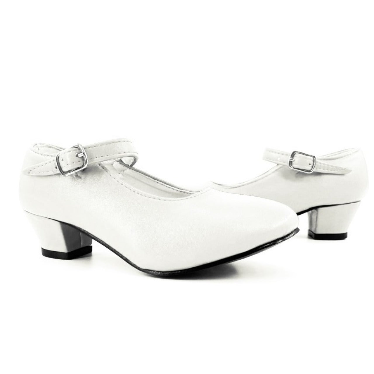 Zapatos de Flamenco Blancos Lisos