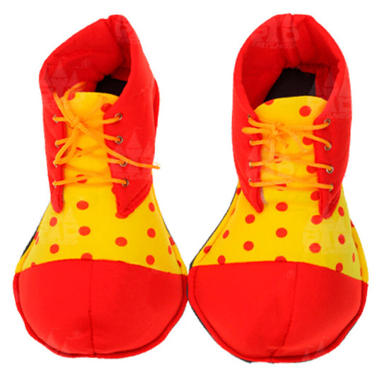 Zapatos de Payaso Rojos Lunares