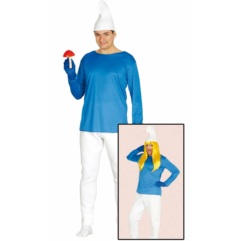 Disfraz de Duende Azul Pompón hombre | Don Disfraz