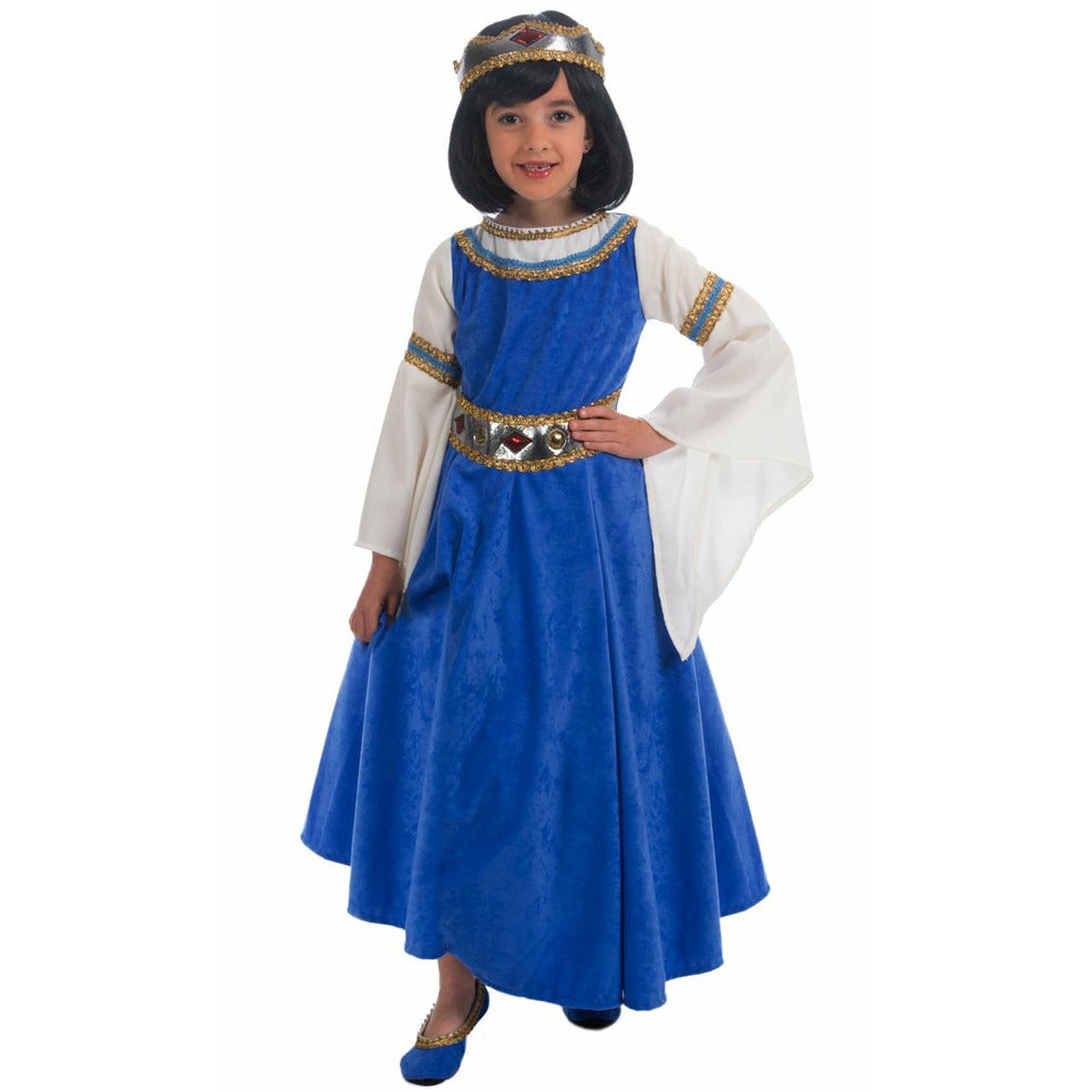 Disfraz de Reina Medieval Zafiro para niña | Don Disfraz