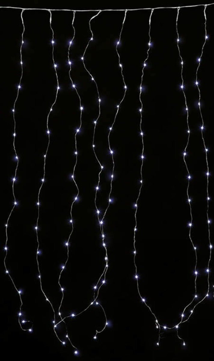 Cortina de Luces 2x1,5m Blanco Frío 300 Led Ext.