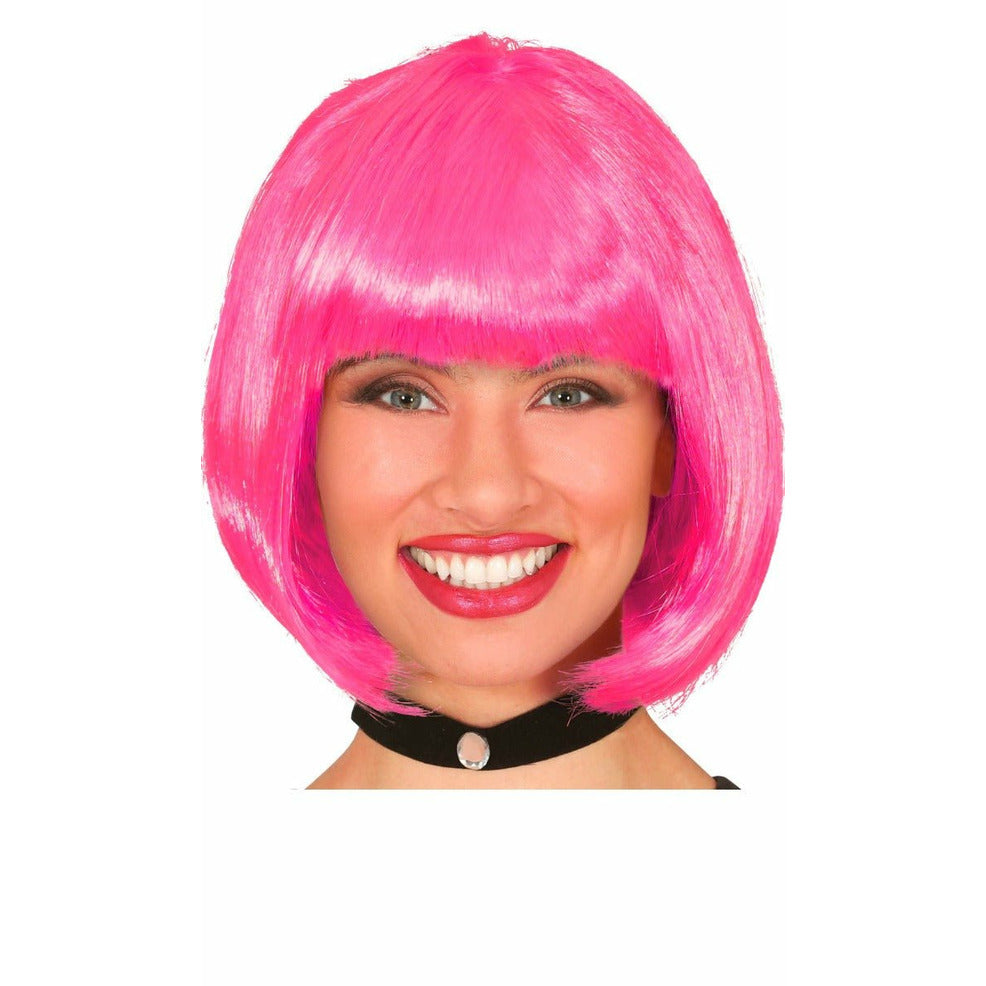 Peluca Rosa Media Melena Eco | Don Disfraz