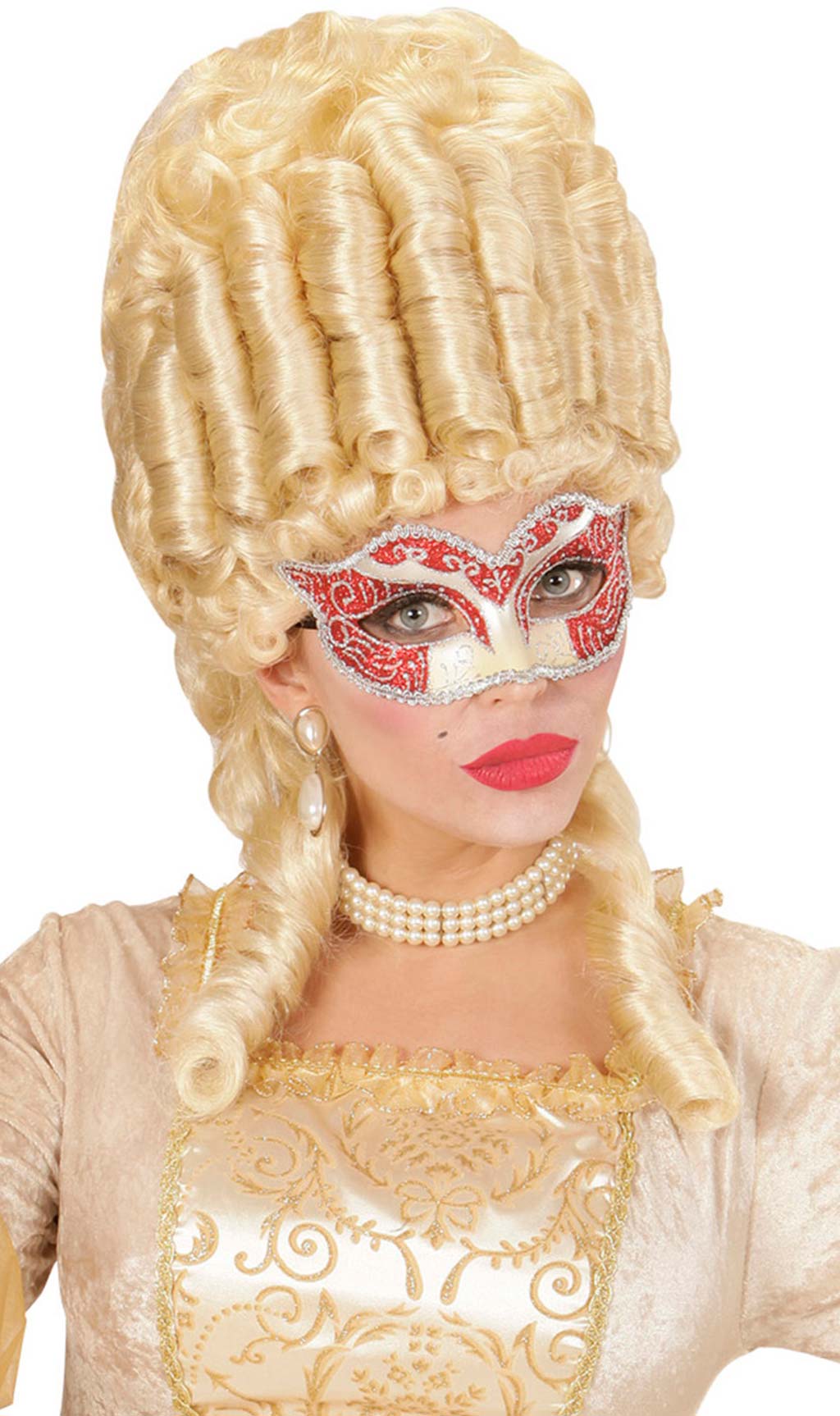 Antifaz Veneciano Rojo