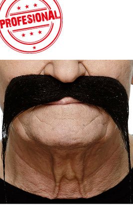 Bigote Negro Profesional 081-LH