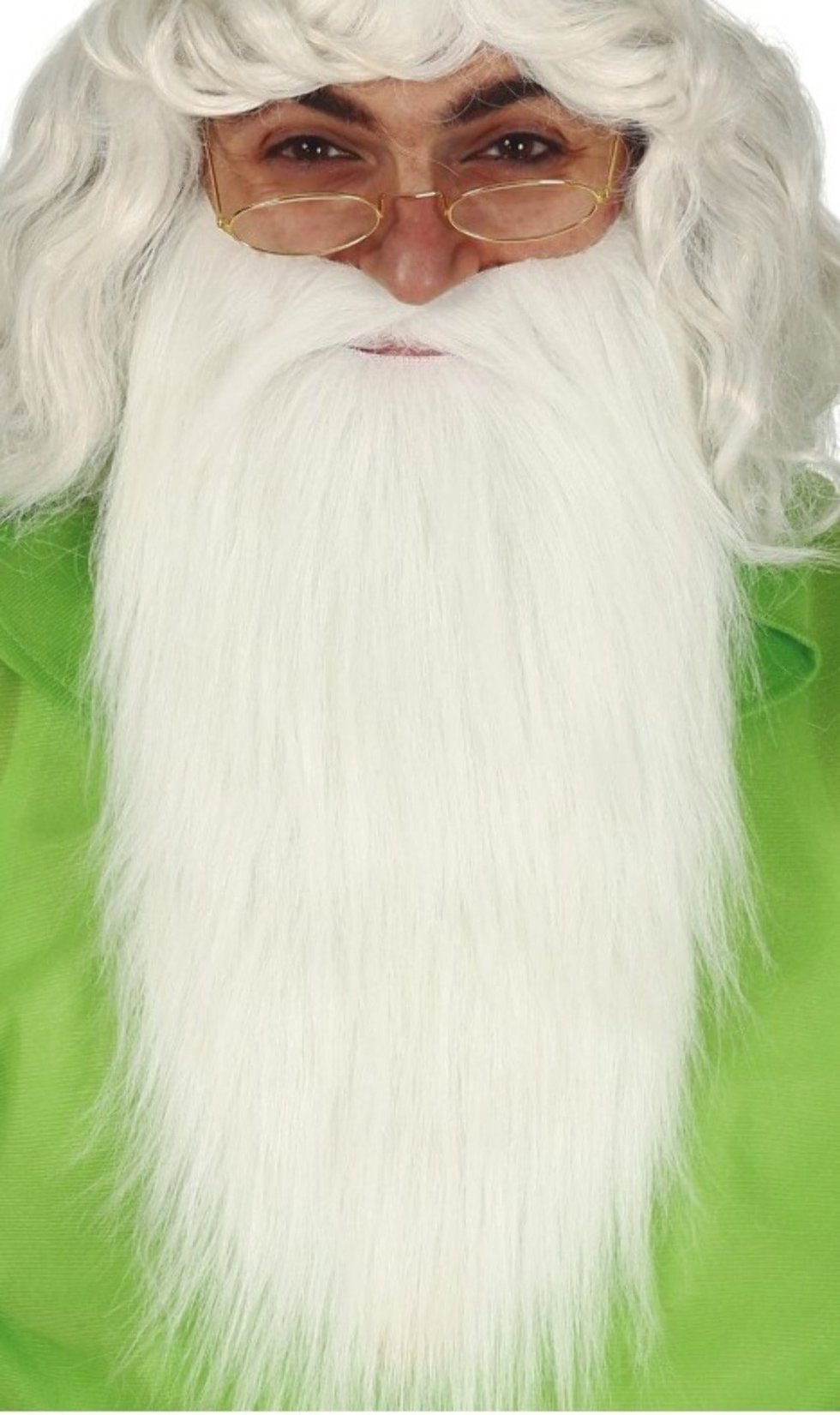 Bigote y Barba Blanca Larga