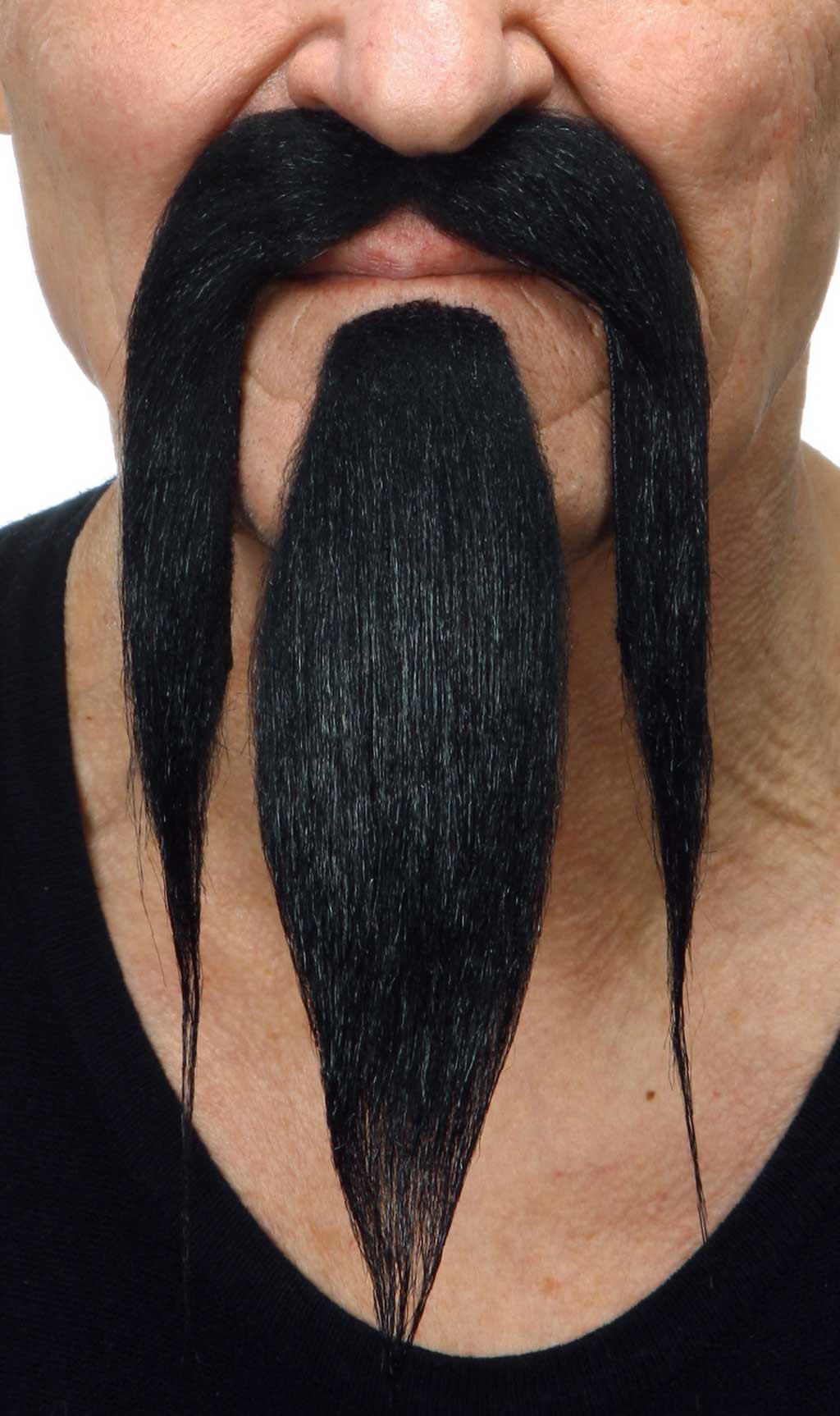 Bigote y Perilla Negro Profesional 038-LH