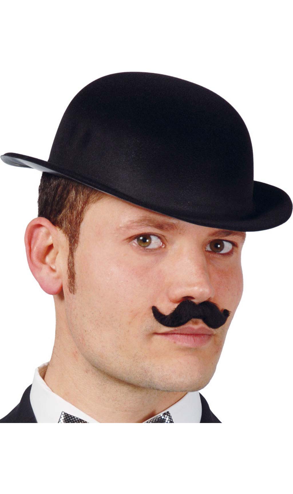 Bombín Flocado Negro