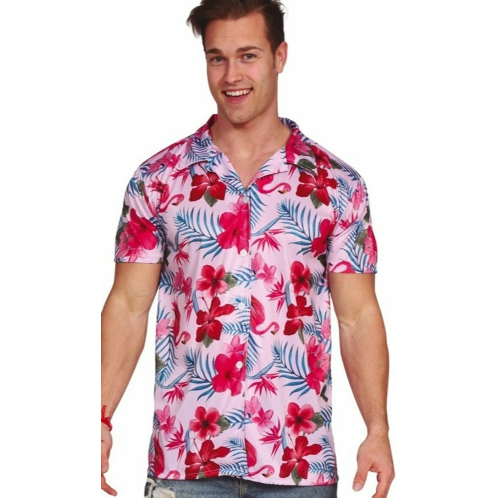 Camisa Hawaiana Flamencos | Don Disfraz