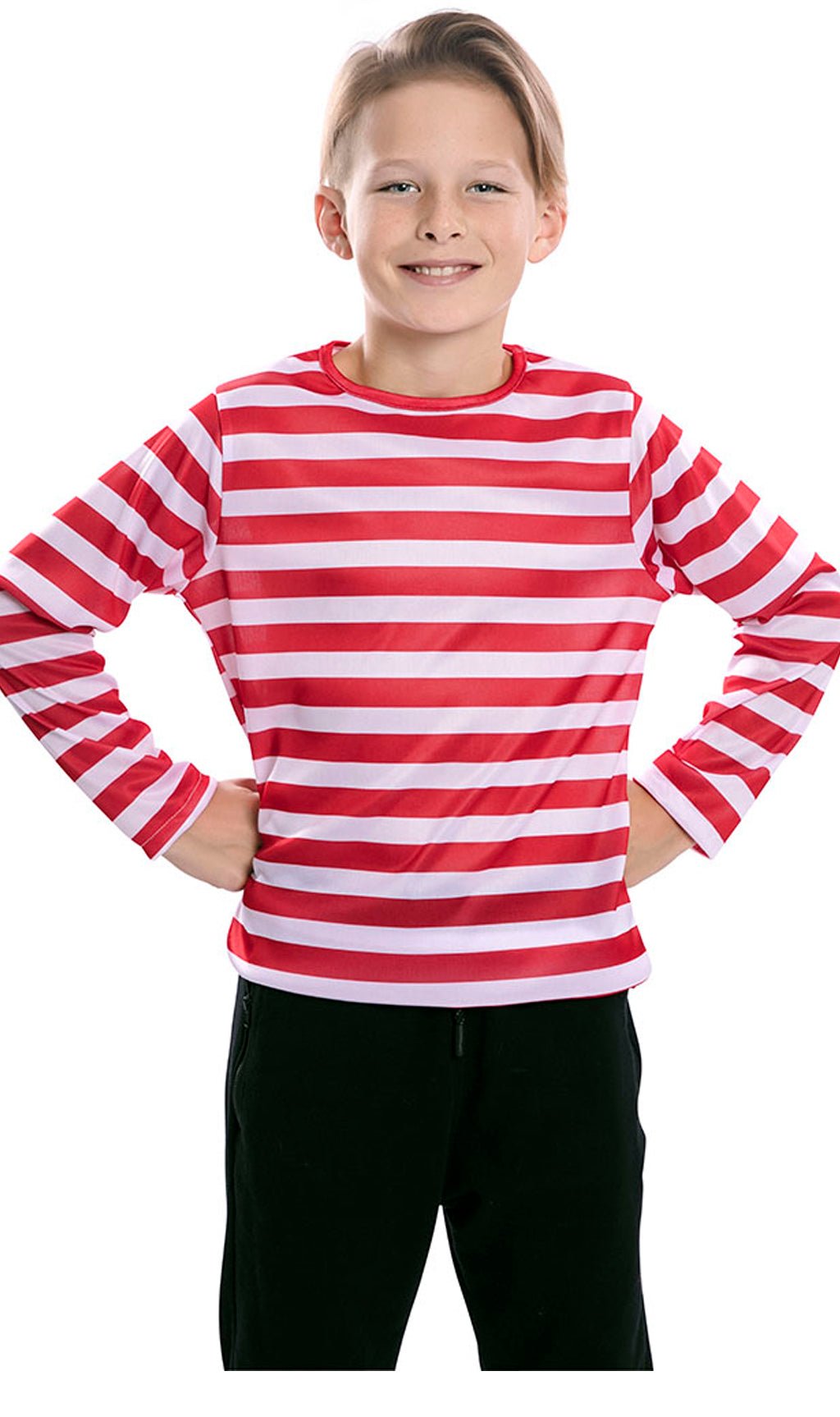 Camiseta Rayas Rojas Infantil T-2