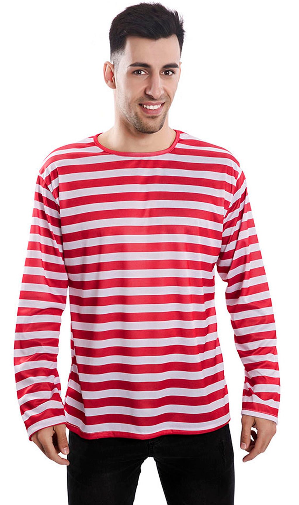 Comprar online Camiseta de Rayas Rojas