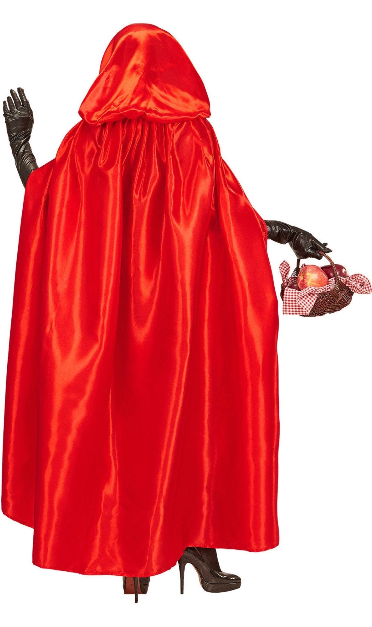 Capa Roja Capucha Raso