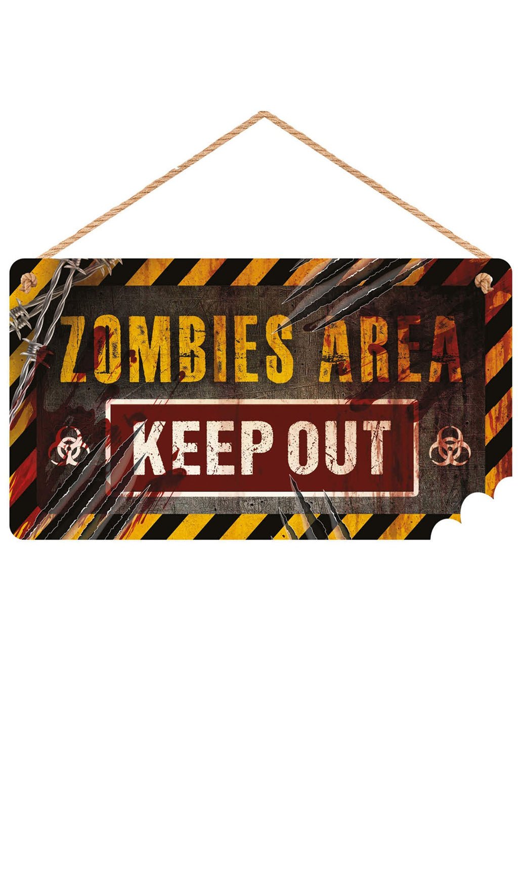 Cartel Zombie de Madera