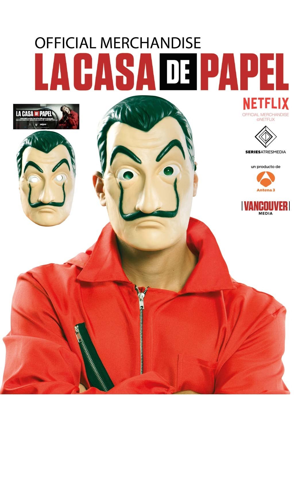 Máscara de látex de Ladrón de La Casa de Papel™