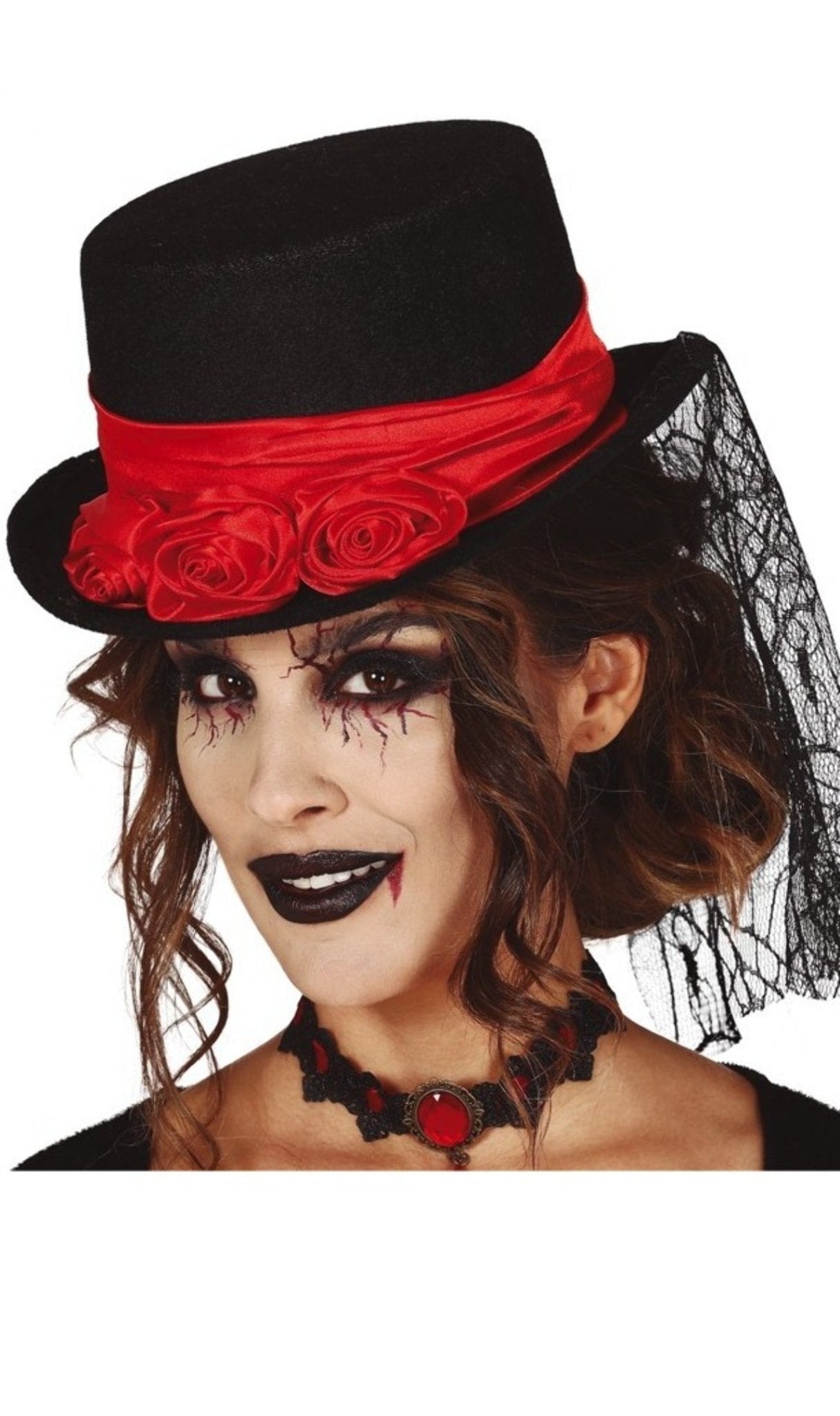 Chistera Gótica con Velo