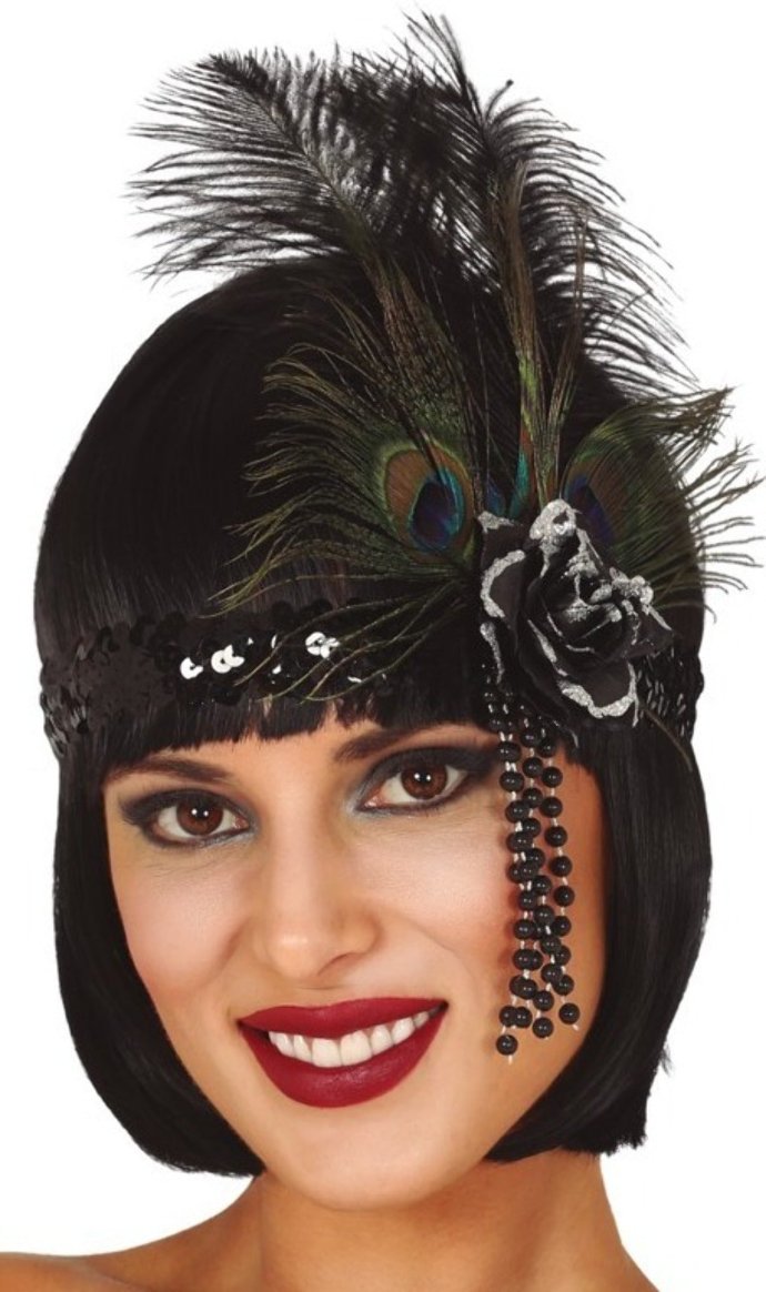 Cinta Charleston con Pluma Real