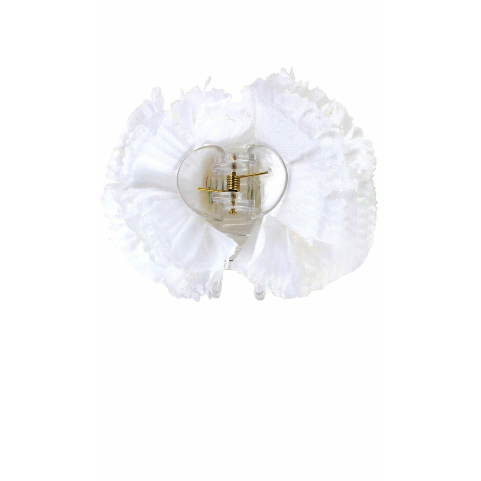 Clavel Blanco con Pinza de Pelo | Don Disfraz