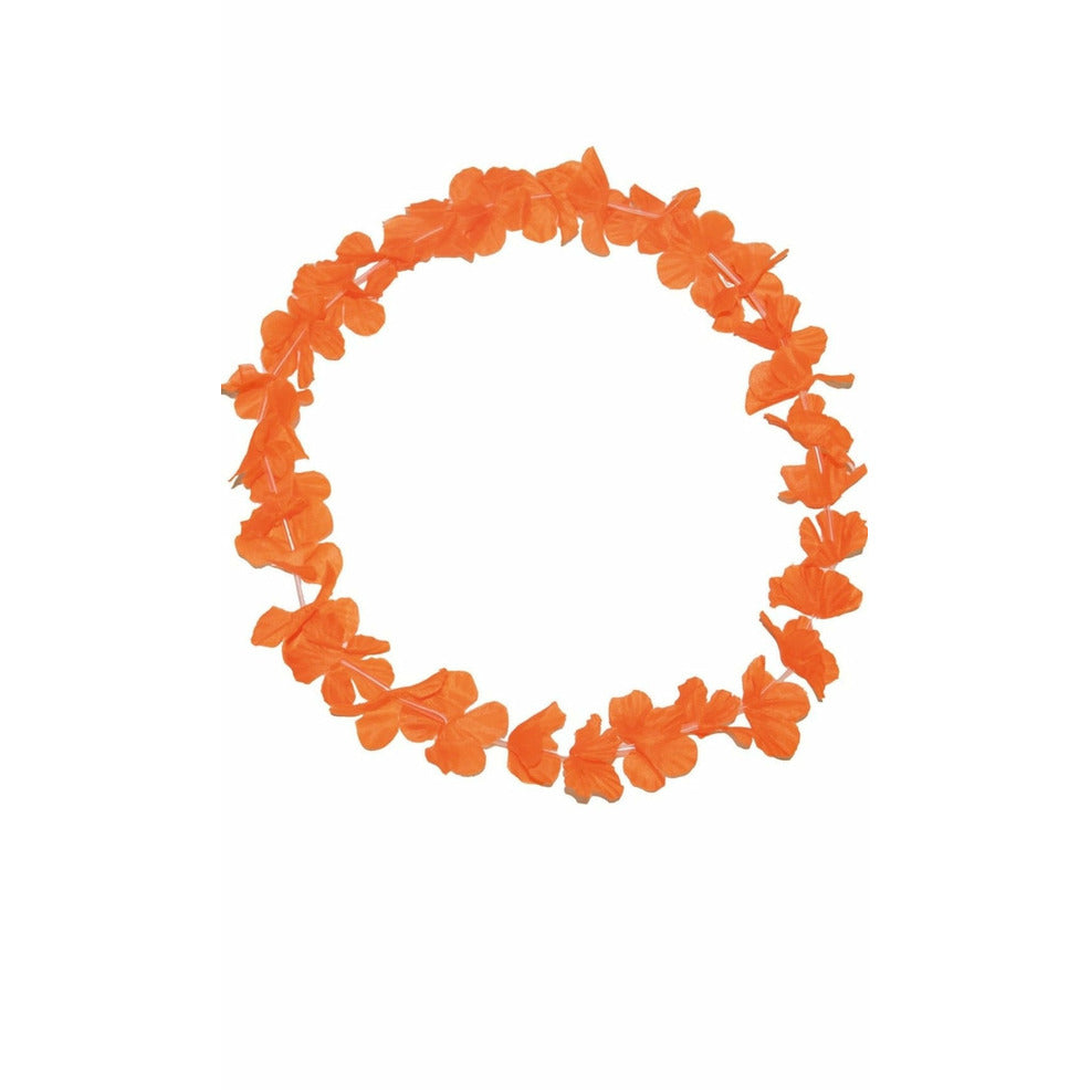 Collar Hawaiano Naranja | Don Disfraz