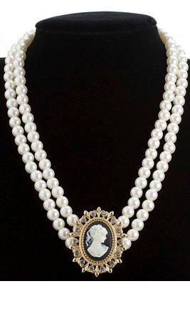 Collar Perlas Camafeo