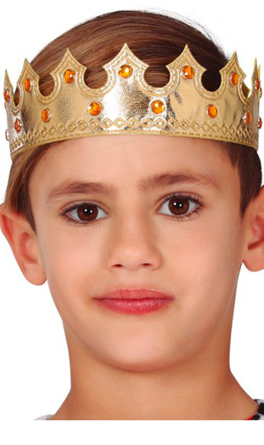 Corona de Rey Dorada infantil