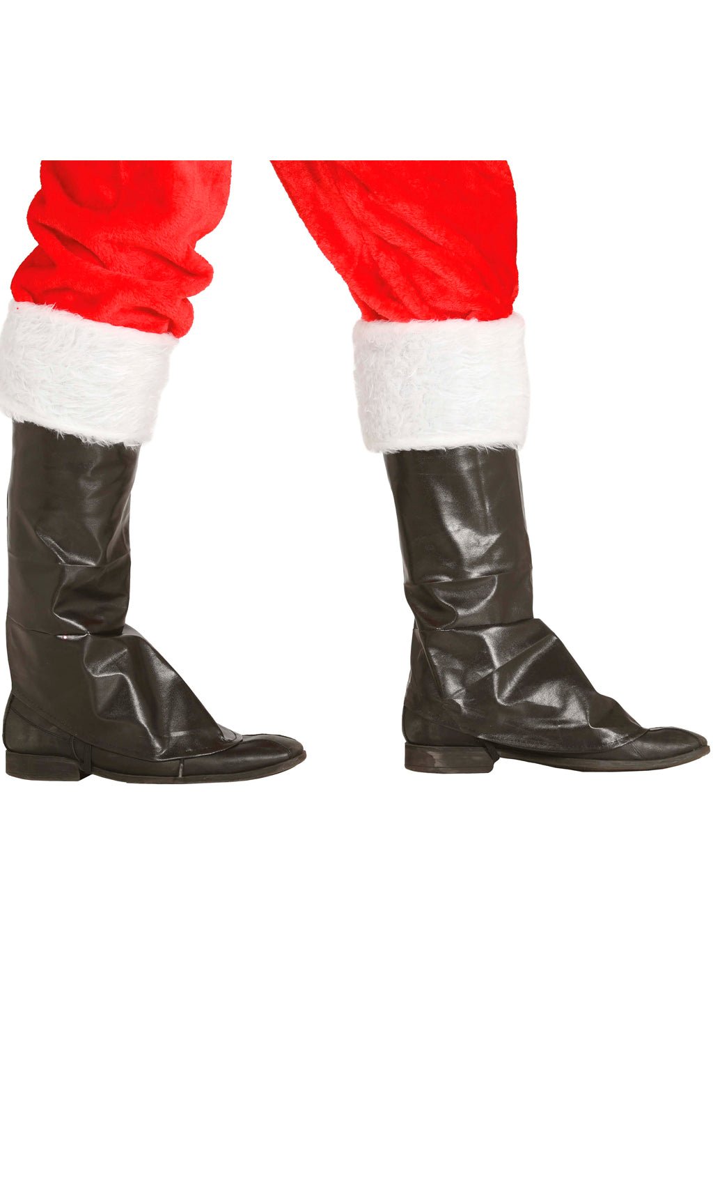 Cubrebotas Negro de Papá Noel infantil