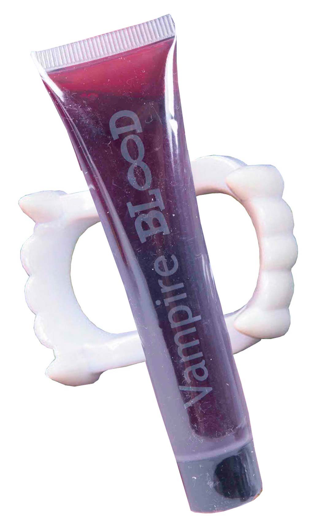 Dentadura de Vampiro y Tubo de Sangre