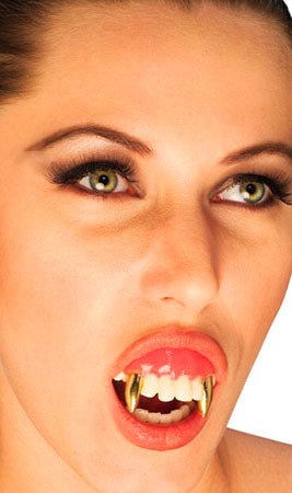 Dentadura Vampiro Oro