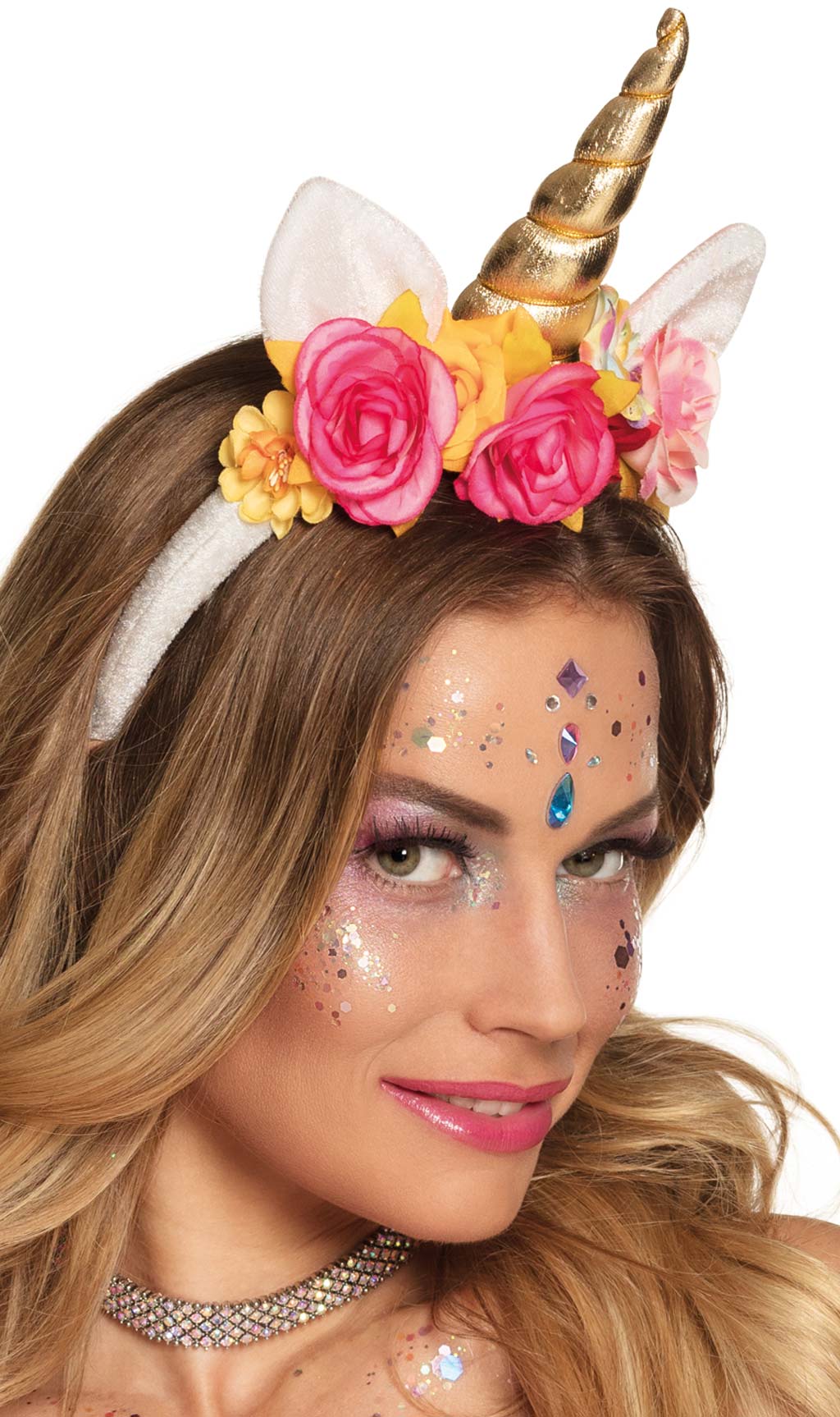 Diadema de Unicornio con Flores