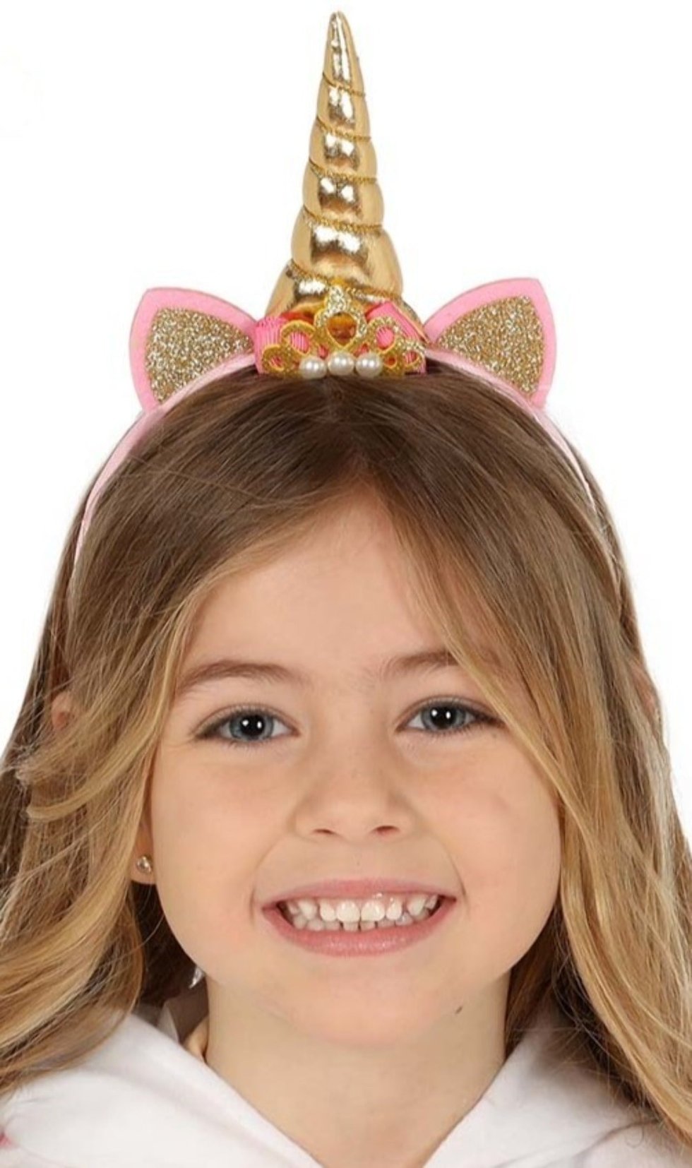 Diadema de Unicornio Dorada infantil