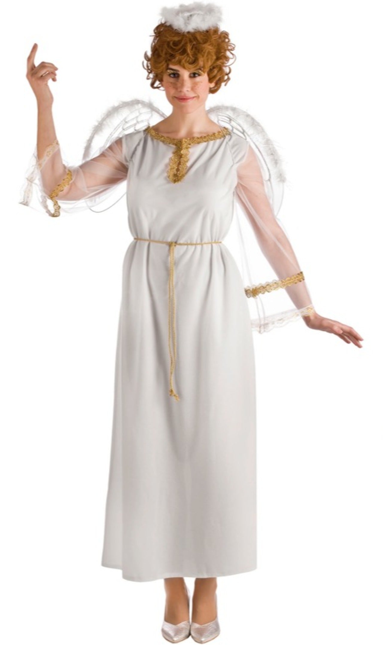 La magia del disfraz: angel-tunica-blanca-brillos-blanco